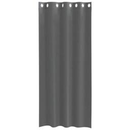 Berkfield Home Voile Curtains with Grommets 2 pcs Dark Grey 140x225 cm - thumbnail 4