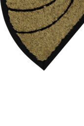JVL Comfort Halfmoon Coir Tuffscrape 40x70cm Waves in Natural - Size: 40 cm x 70 cm - thumbnail 4