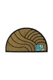 JVL Comfort Halfmoon Coir Tuffscrape 40x70cm Waves in Natural - Size: 40 cm x 70 cm - thumbnail 6