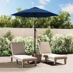 Berkfield Home Parasol Blue 200x224 cm Aluminium