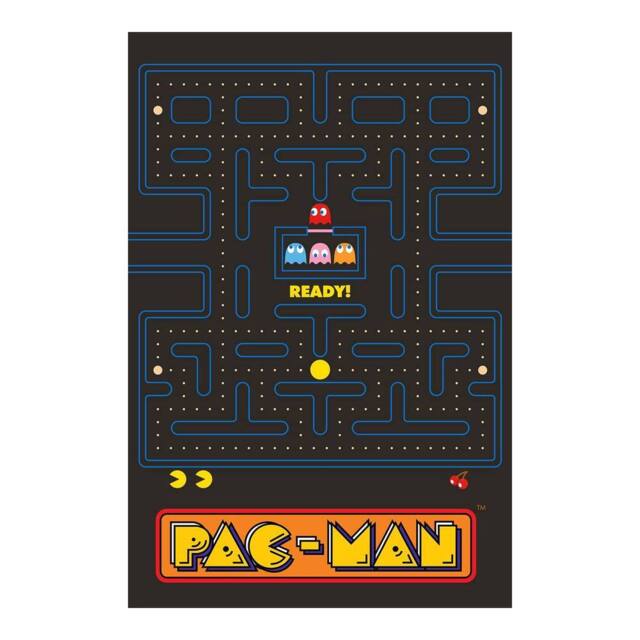 Pac Man Fleece Maze Blanket - Size: Crib - image 1
