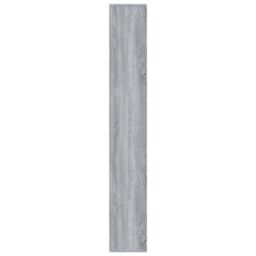 Berkfield Home Book Cabinet Grey Sonoma 155x24x160 cm - Size: 155 x 24 x 160 cm - thumbnail 4
