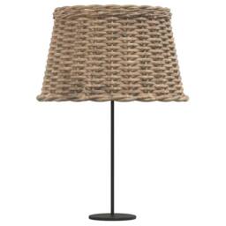 Berkfield Home Lamp Shade Brown √ò45x28 cm Wicker in Tan - Size: 45x28 cm - thumbnail 4
