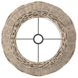 Berkfield Home Lamp Shade Brown √ò45x28 cm Wicker in Tan - Size: 45x28 cm - thumbnail 5