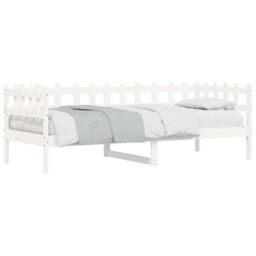 Berkfield Home Day Bed White 90x190 cm Solid Wood Pine - thumbnail 3