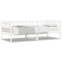 Berkfield Home Day Bed White 90x190 cm Solid Wood Pine - thumbnail 2