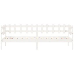 Berkfield Home Day Bed White 90x190 cm Solid Wood Pine - thumbnail 4