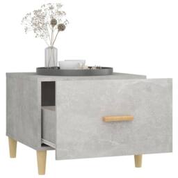 Berkfield Home Coffee Tables 2 pcs Concrete Grey 50x50x40 cm Engineered Wood - Size: 50 x 50 x 40 cm - thumbnail 4