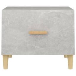 Berkfield Home Coffee Tables 2 pcs Concrete Grey 50x50x40 cm Engineered Wood - Size: 50 x 50 x 40 cm - thumbnail 7