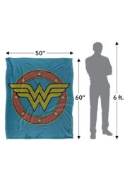 Warner Brothers Wonder Woman Officially Licensed Silky Touch Super Soft Throw Blanket 152 x 127 cm in White - thumbnail 5