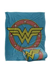 Warner Brothers Wonder Woman Officially Licensed Silky Touch Super Soft Throw Blanket 152 x 127 cm in White - thumbnail 2