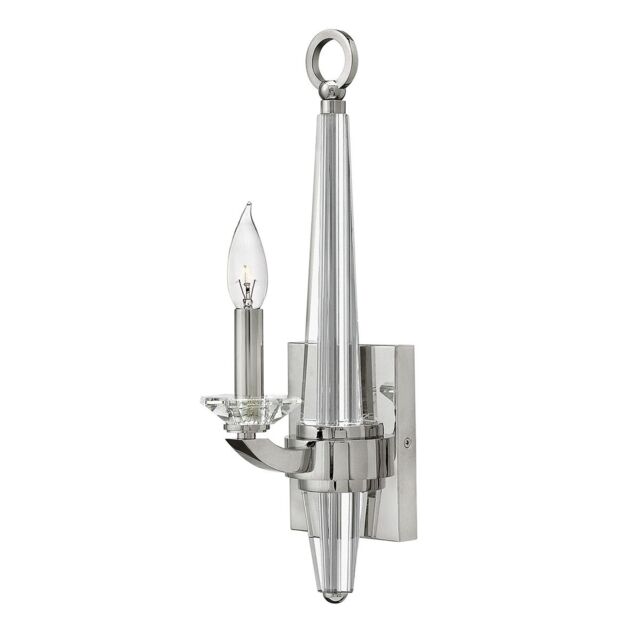 Netlighting Hinkley Ascher 1 Light Wall Light Polished Nickel in Grey - image 1