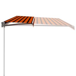 Berkfield Home Manual Retractable Awning 600x300 cm Orange & Brown - thumbnail 4