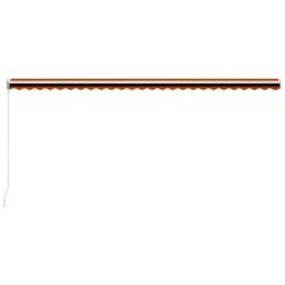 Berkfield Home Manual Retractable Awning 600x300 cm Orange & Brown - thumbnail 5