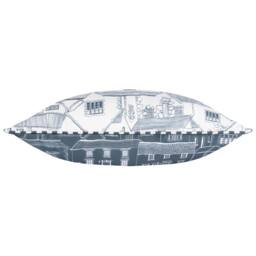 Wylder Abersoch Town Outdoor Cushion in Blue - Size: 45 cm x 45 cm - thumbnail 4