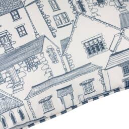 Wylder Abersoch Town Outdoor Cushion in Blue - Size: 45 cm x 45 cm - thumbnail 5