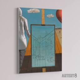 "Artery8 Giorgio De Chirico Double Dream Spring Canvas Wall Art Print in Blue - Size: W18"" x H24""" - thumbnail 2