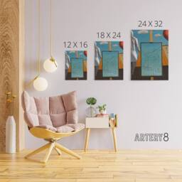 "Artery8 Giorgio De Chirico Double Dream Spring Canvas Wall Art Print in Blue - Size: W18"" x H24""" - thumbnail 4