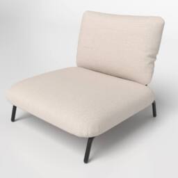 Costway Oversized Accent Chair Modern Reading Chair Upholstered Leisure Chair in Beige