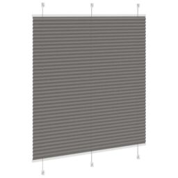 Berkfield Home Pleated Blind Anthracite 115x100 cm Fabric Width 114.4 cm Polyester in Black - thumbnail 4