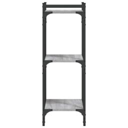 Berkfield Home Bookcase 3-Tier Grey Sonoma 40x30x86 cm Engineered Wood - Size: 40 x 30 x 86 cm - thumbnail 5