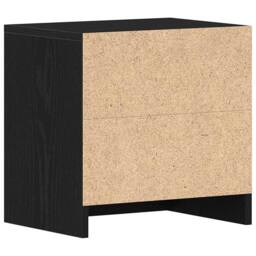 Berkfield Home Bedside Cabinet Black Oak 40x30x40 cm Engineered Wood - Size: 40 x 30 x 40 cm - thumbnail 8