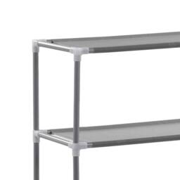 Berkfield Home 3-Tier Storage Rack over Laundry Machine Silver 69x28x169 cm - Size: 69 x 28 x 169 cm - thumbnail 6