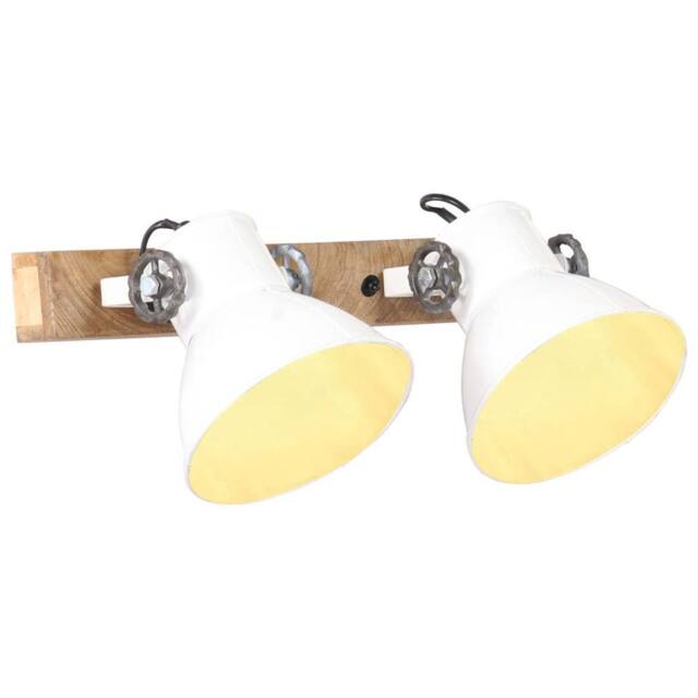 Berkfield Home Industrial Wall Lamp White 45x25 cm E27 - image 1