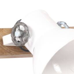 Berkfield Home Industrial Wall Lamp White 45x25 cm E27 - thumbnail 6
