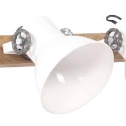 Berkfield Home Industrial Wall Lamp White 45x25 cm E27 - thumbnail 4