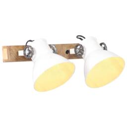 Berkfield Home Industrial Wall Lamp White 45x25 cm E27 - thumbnail 1