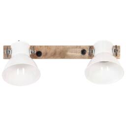 Berkfield Home Industrial Wall Lamp White 45x25 cm E27 - thumbnail 3