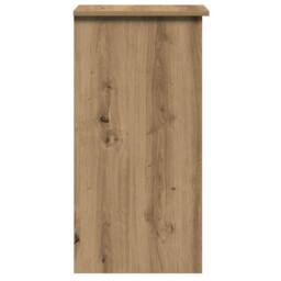 Berkfield Home Desk with Shelves Artisan Oak 84x40x78 cm Engineered Wood in Brown - Size: 84 x 40 x 78 cm - thumbnail 6