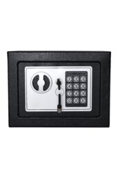 Living and Home 6L Mini Steel Security Safe Box with Keypad Lock & Coin Slot Black (23cm) - thumbnail 4
