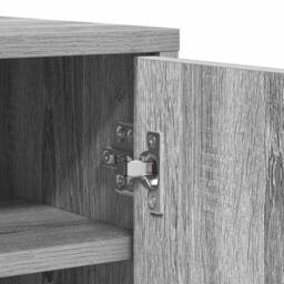 Berkfield Home Shoe Cabinet Grey Sonoma 60x35x92 cm Engineered Wood - Size: 60 x 35 x 92 cm - thumbnail 8