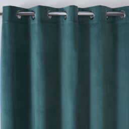 Sundour Casa Eyelet Curtains in Blue - Size: 229 cm width x 229 cm drop - thumbnail 2