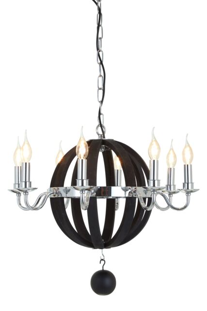 Orsina Kensington Townhouse Rounded Chandelier in Black - image 1