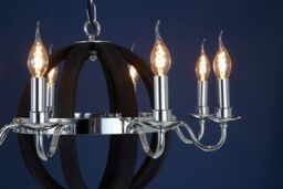 Orsina Kensington Townhouse Rounded Chandelier in Black - thumbnail 3