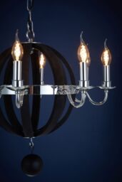 Orsina Kensington Townhouse Rounded Chandelier in Black - thumbnail 2