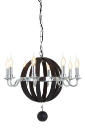Orsina Kensington Townhouse Rounded Chandelier in Black - thumbnail 1
