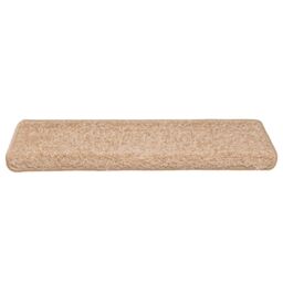 Berkfield Home Carpet Stair Treads 15 pcs 65x21x4 cm Gold - Size: Medium - thumbnail 4