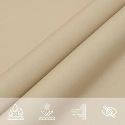 Berkfield Home Sunshade Sail Oxford Fabric Triangular 5x7x7 m Beige - thumbnail 7