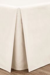 Catherine Lansfield 'Easy Iron Percale' Base Valance Sheet in Cream - Size: Single - thumbnail 1