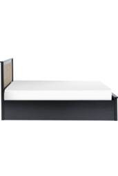 Julian Bowen Padstow Rattan Effect Ottoman Storage Bed in Black - Size: King - thumbnail 6