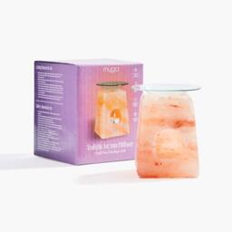 Myga Himalayan Salt Tealight Holder - Aroma Diffuser in Orange - thumbnail 2