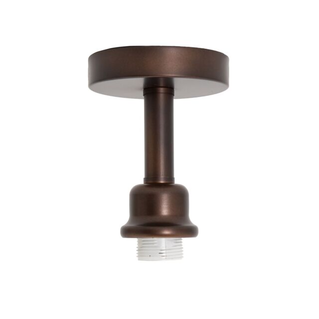 Happy Homewares Contemporary Designer Short Semi Flush Ceiling Rose Light Fitting in Bronze - image 1