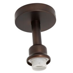 Happy Homewares Contemporary Designer Short Semi Flush Ceiling Rose Light Fitting in Bronze - thumbnail 5