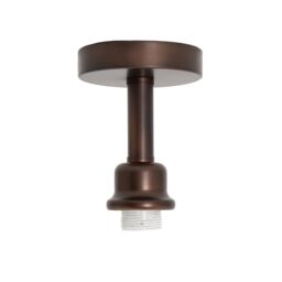 Happy Homewares Contemporary Designer Short Semi Flush Ceiling Rose Light Fitting in Bronze