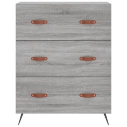 Berkfield Home Chest of Drawers Grey Sonoma 69.5x34x90 cm Engineered Wood - thumbnail 5