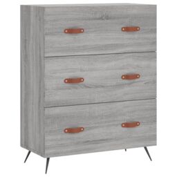 Berkfield Home Chest of Drawers Grey Sonoma 69.5x34x90 cm Engineered Wood - thumbnail 2